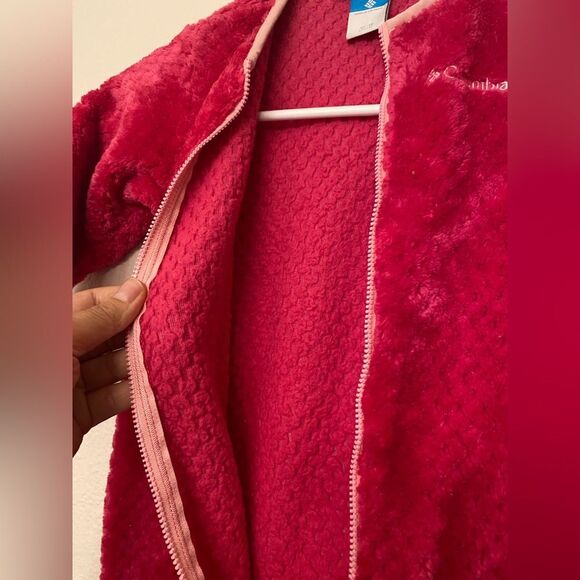 Columbia Baby girl infant Fleece Bunting Snowsuit Bodysuit Interchange 12-18mo - Picture 3 of 8